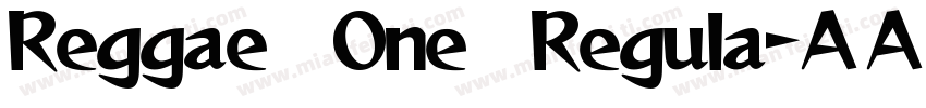 Reggae One Regula字体转换
